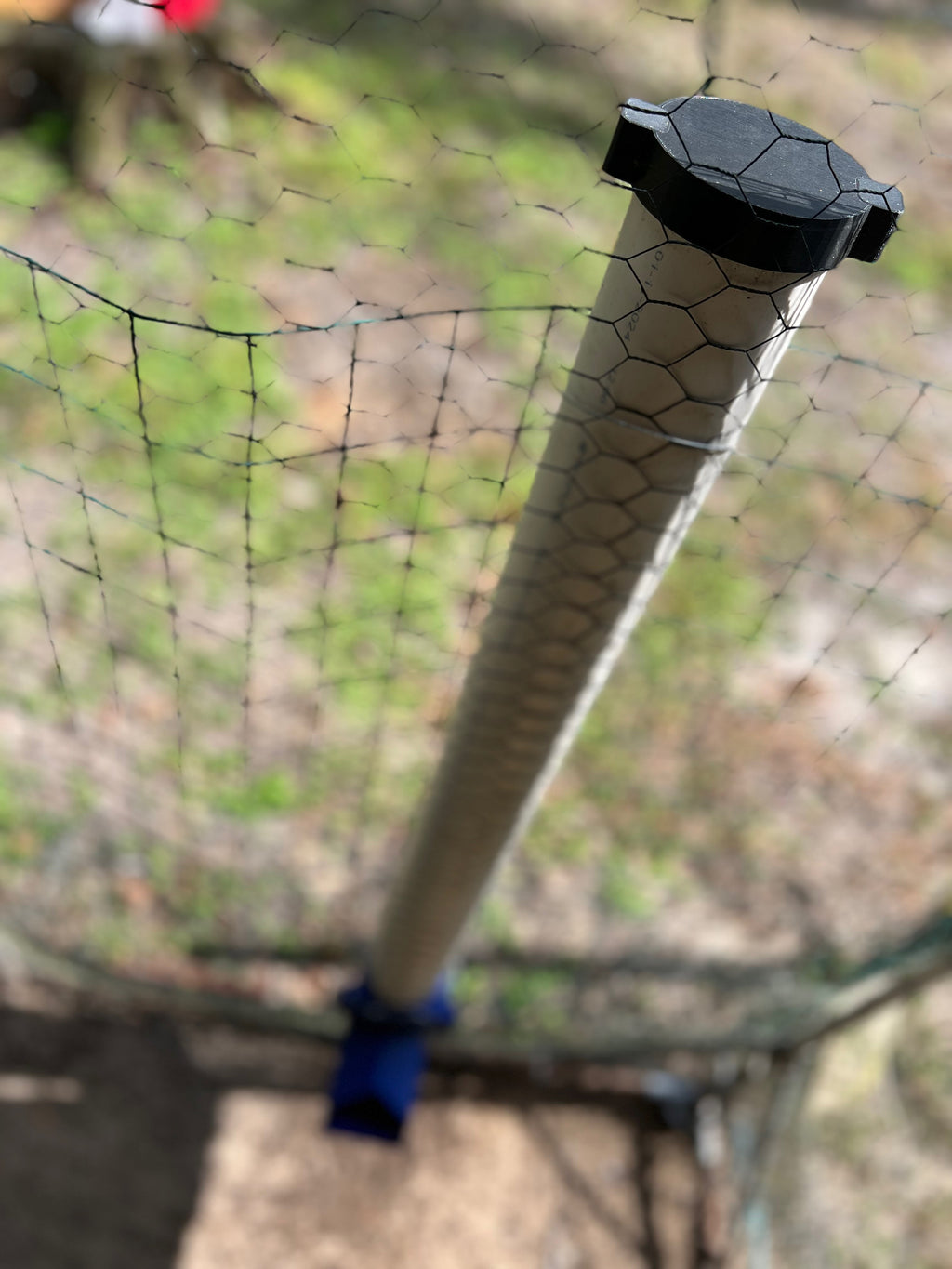 3-Inch PVC Gravity Chicken Feeder Set with Cap & Funnel